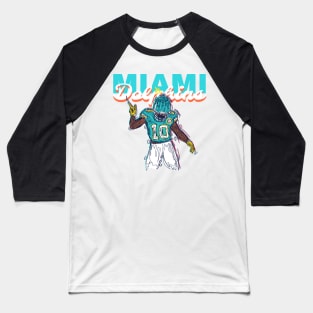 Miami dolphins - Tyreek Hill 10 Baseball T-Shirt